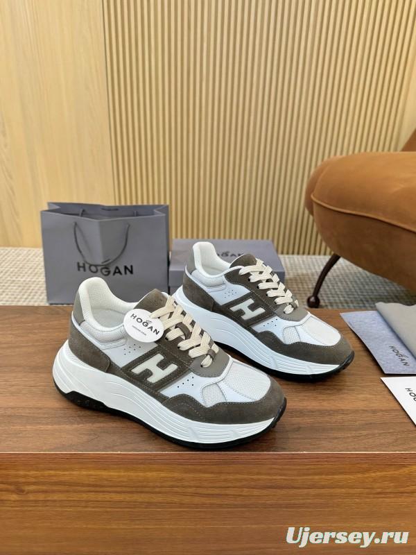 Hogan H-STRIPES Series Couple Thick Sole Dad Shoes Leisure Sneakers - LY00370/LY00380