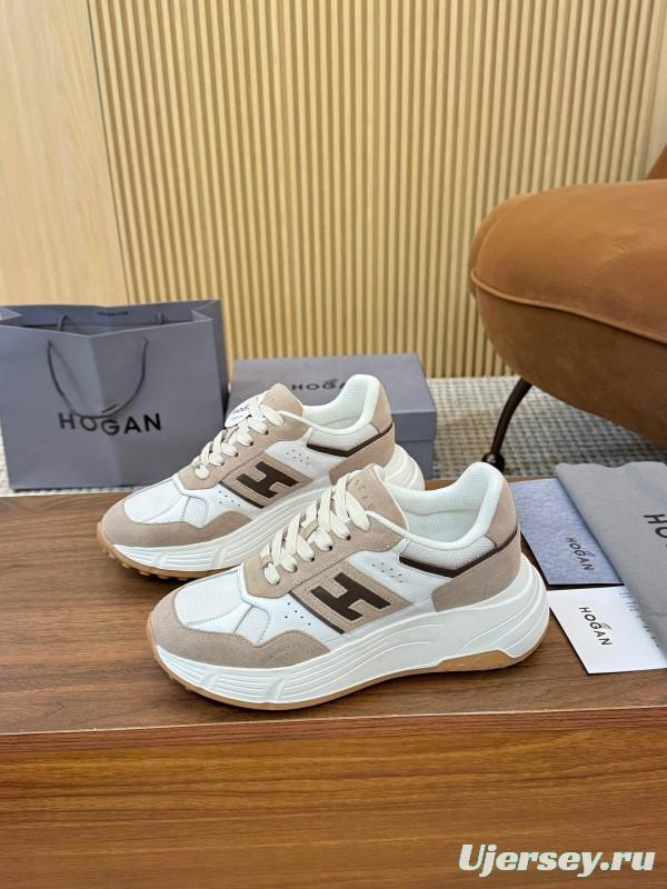 Hogan H-STRIPES Series Couple High Platform Chunky Dad Shoes Casual Sneakers - LY00370/LY00380