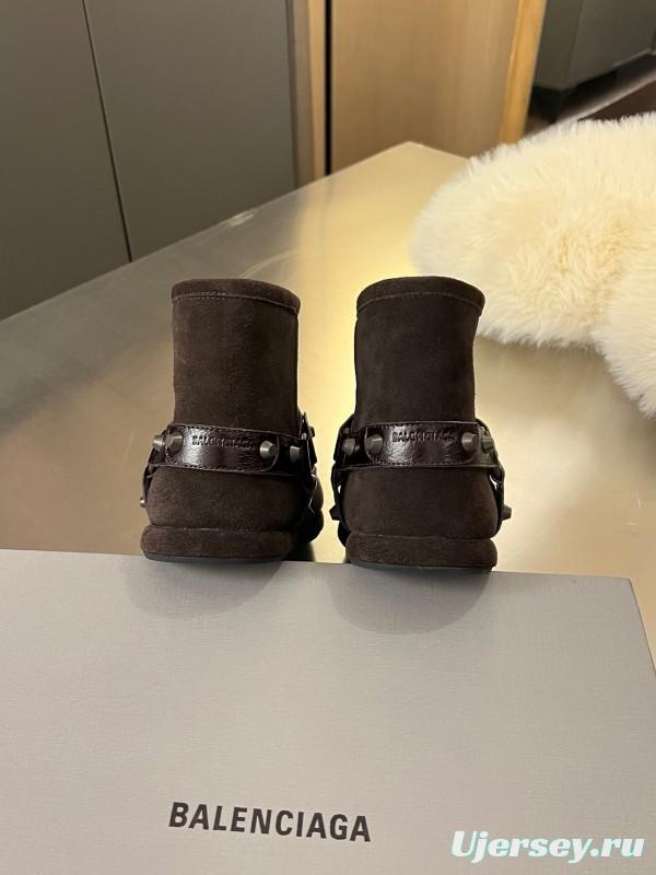 Balenciaga Fall Winter New Buckle Studded Snow Boots - LY00300