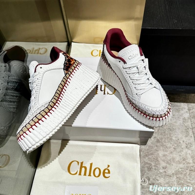 Chloe 2025/SS Hand-Stitched Mark Line Casual Shoes - LY00350