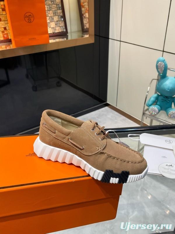 Hermès Classic Casual Sports Shoes with Exaggerated H Logo and Heightening Design - LY00300