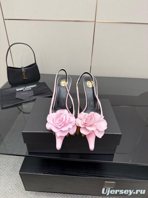 Saint Laurent 25FW Spring Collection Rose Thorn High Heels - KFY00320