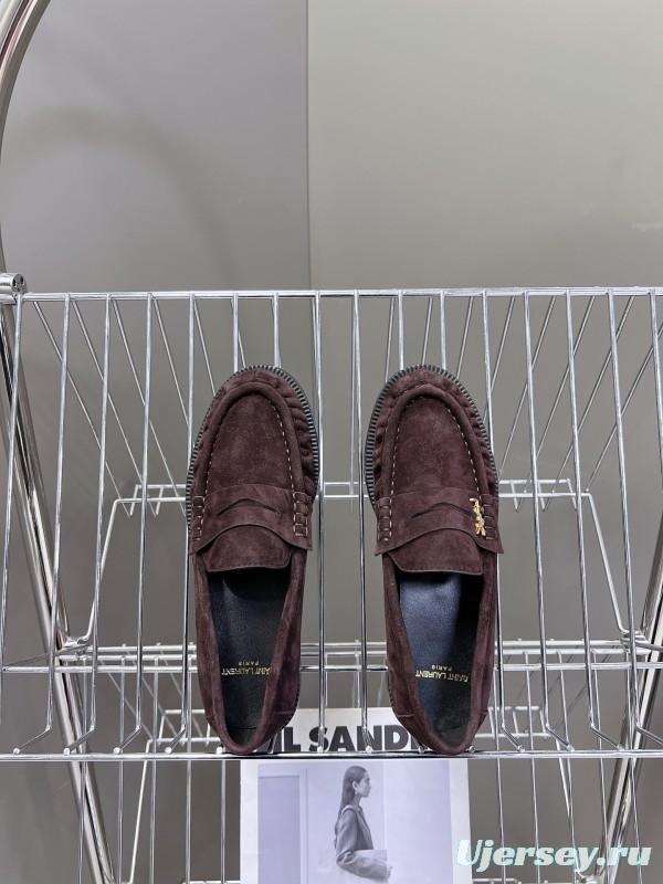 Saint Laurent Classic Loafer Leather Shoes - KFY00350