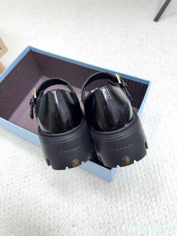 Prada 2025 SS Platform Mary Jane Shoes - LY00300