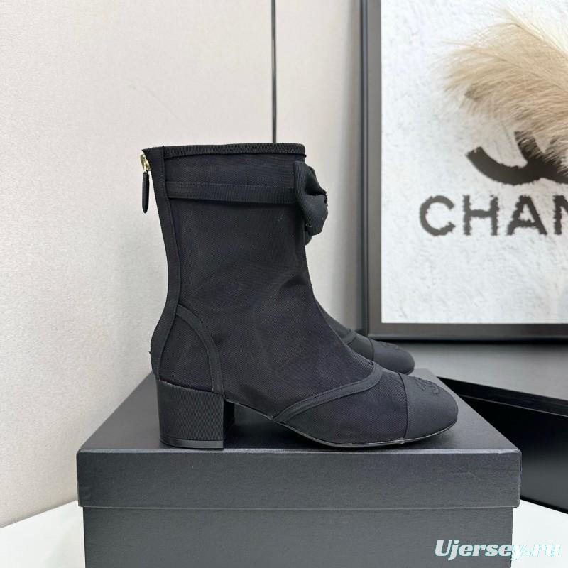 Chanel 2025 SS Classic Bow Ankle Boots - LY00