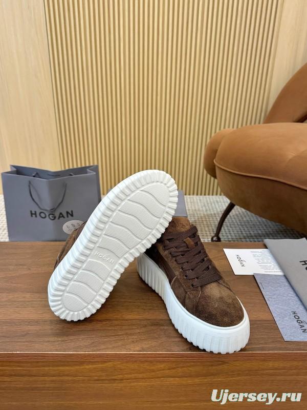 Hogan H-STRIPES Series Couple Thick Sole Biscuit Shoes Airship Shoes Casual Sneakers - AS00310