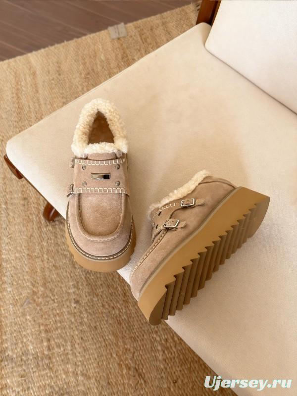 SugarSu Retro Platform Snow Boots Chunky Sole Casual Shoes - KFY00270