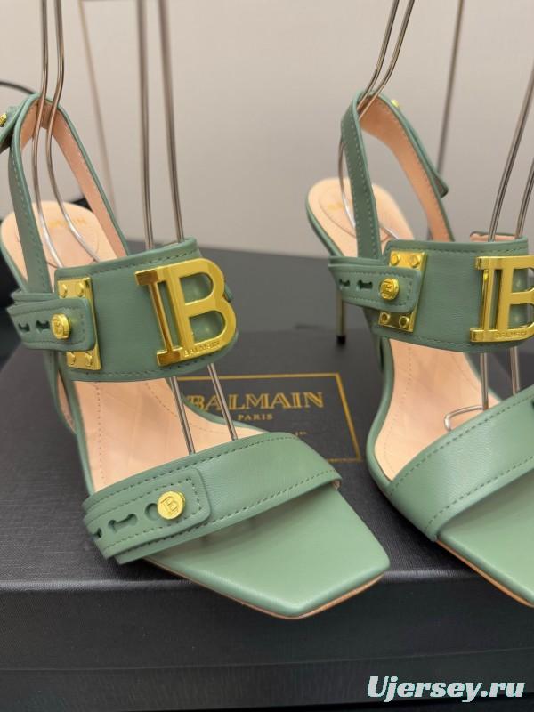 Balmain 2025/SS Metal Heel High Heel Sandals - KFY00320