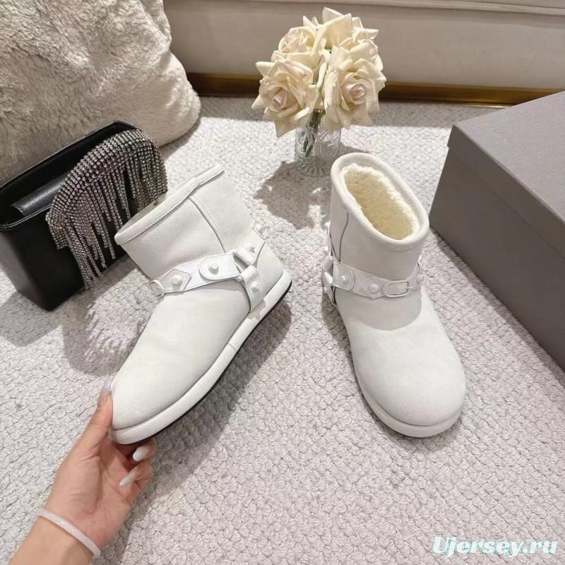 Balenciaga F022 Winter Wool Ankle Boots Snow Boots - F022