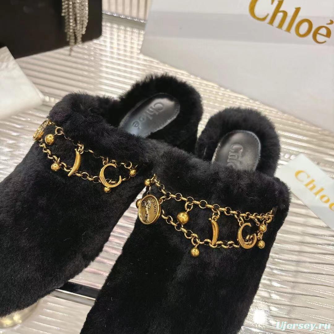 Chloe 2026 Real Fur Slippers - LY00320