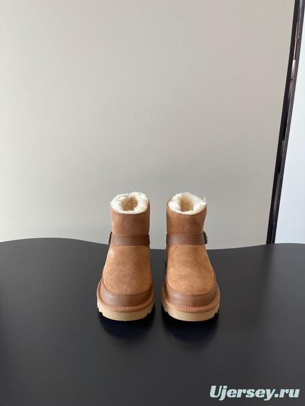 UGG 4512 Flat Buckle Ultra Wool Anti-Slip Snow Boots - AS00290