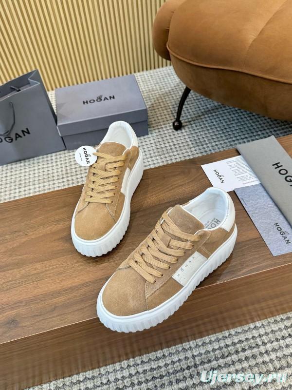 Hogan H-STRIPES Series Couple Thick Sole Biscuit Shoes Airship Shoes Casual Sneakers - AS00310