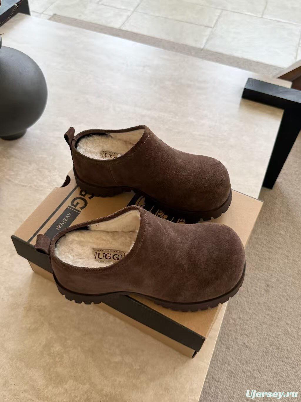 Ugg 2025/SS Potato Wool Slippers with Inner Height Increase - KFY00240