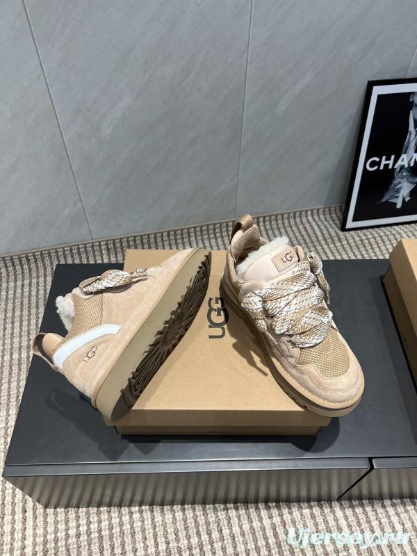 UGG Platform Loafers Series Round Toe Chunky Sole Casual Shoes - MJ00270