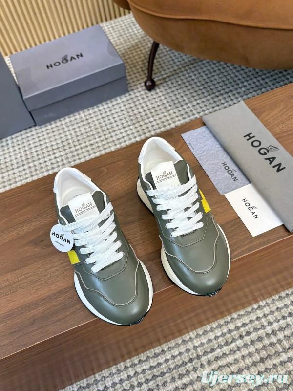 Hogan H-STRIPES Series Couple Thick Sole Dad Shoes Flying Boat Shoes Casual Sports Shoes - AS00350