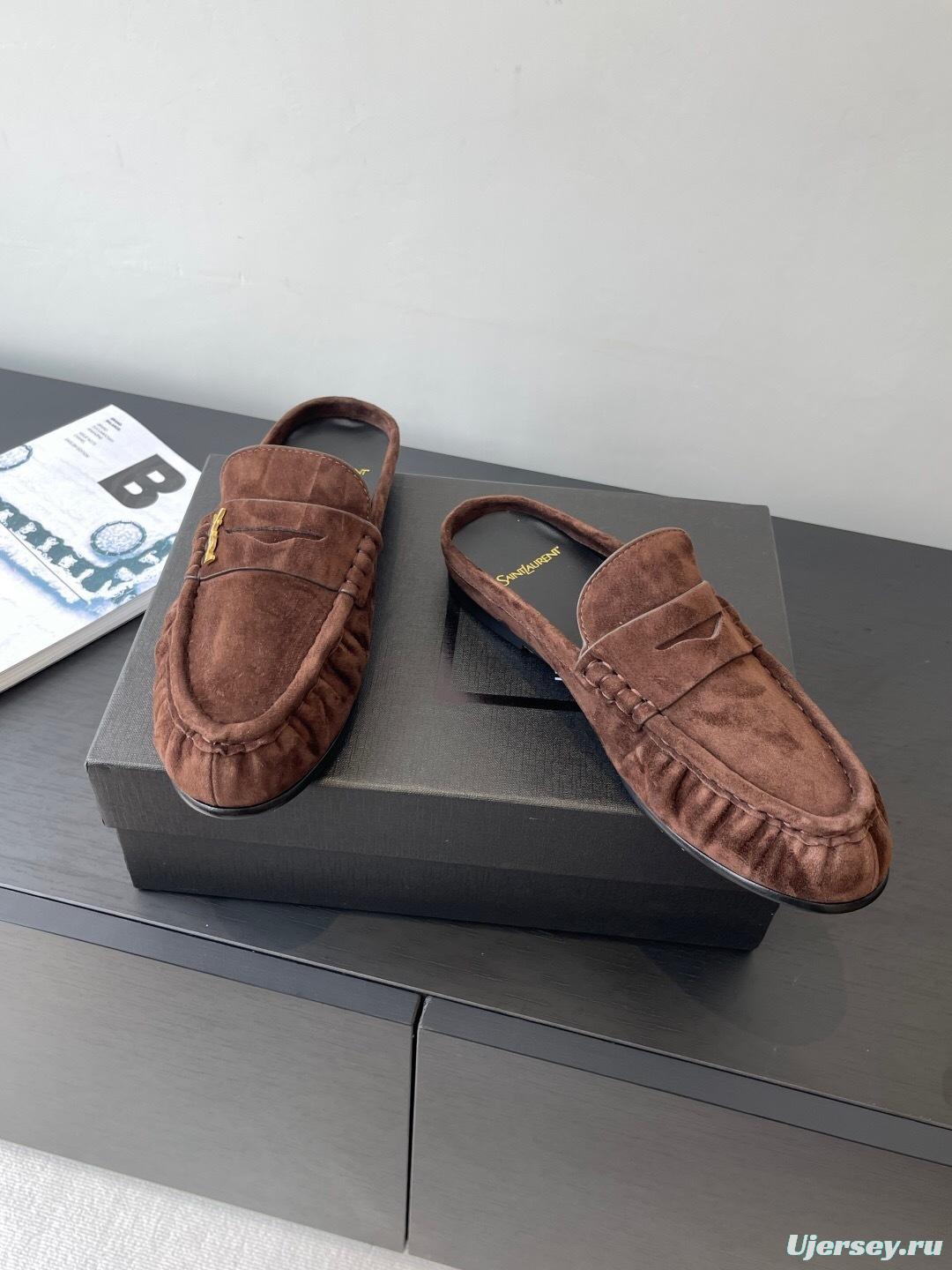 Saint Laurent Classic Loafer Mule Flats - KFY00320