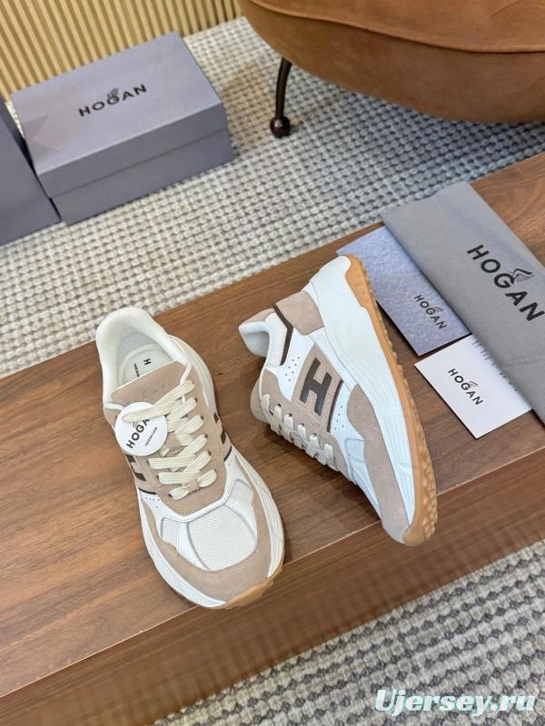 Hogan H-STRIPES Series Couple High Platform Chunky Dad Shoes Casual Sneakers - LY00370/LY00380