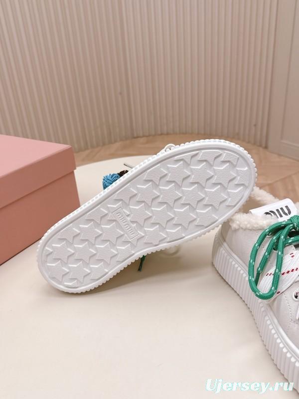 MIUMIU 3D Embroidered Platform Casual Shoes - LY00320/LY00340