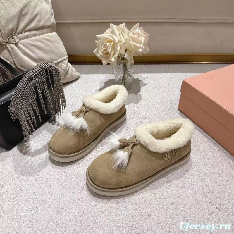 MIU MIU 2025 SS Korean Style Popular Small Potato Snow Boots Upgraded Version - LY00290