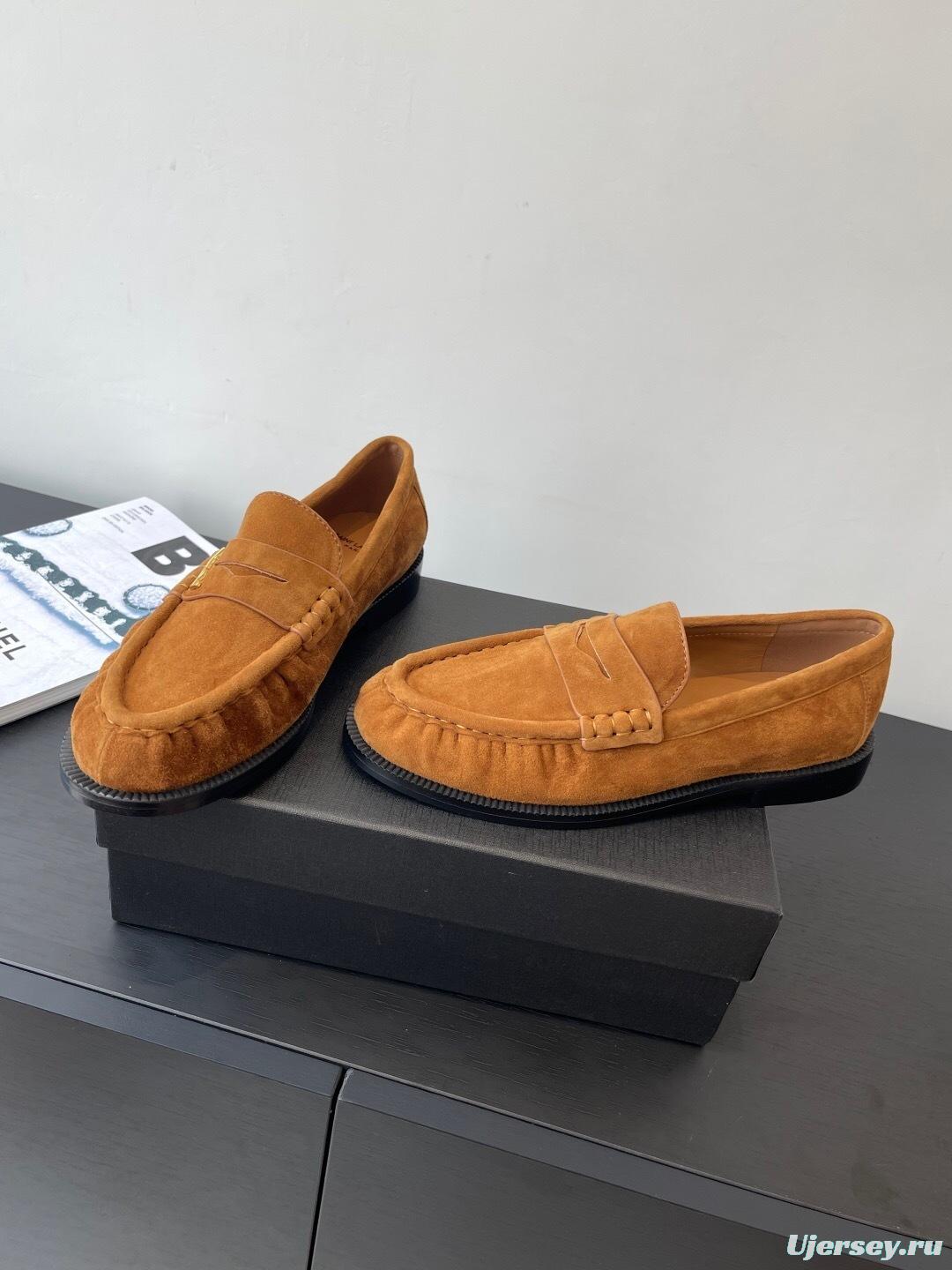 Saint Laurent Classic Loafer Half-Drag Mule Shoes - KFY00350