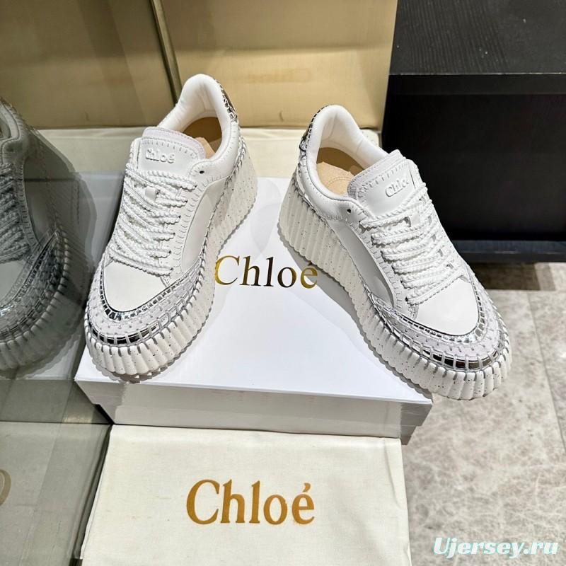 Chloe 2025 SS Hand-Stitched Mark Line Casual Shoes - LY00350