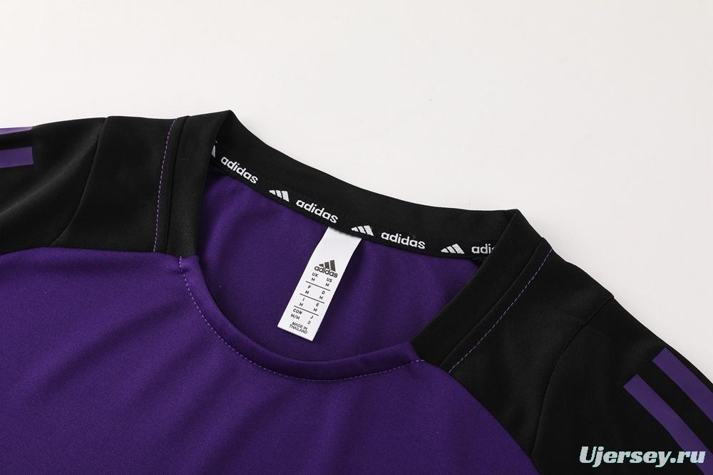 2025 Germany Purple Short Sleeve+Soccer Shorts