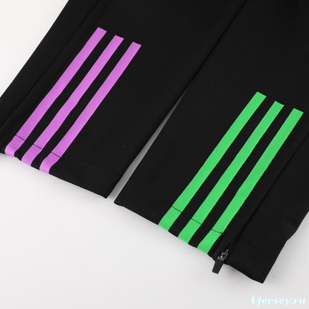 23/24 Bayern Munich Black S-2XL Half Zipper Jacket+Long Pants