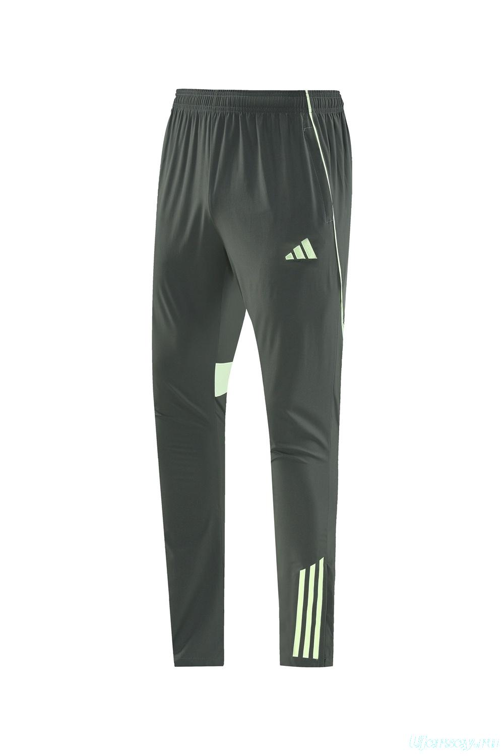 25/26 Real Madrid Dark Green Half Zipper Jacket+Long Pants S-3XL