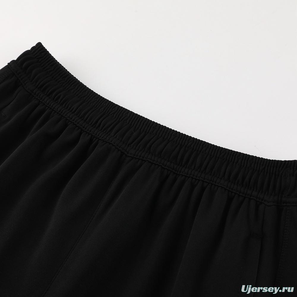 25/26 Manchester United Black Half Zipper Jacket+Long Pants