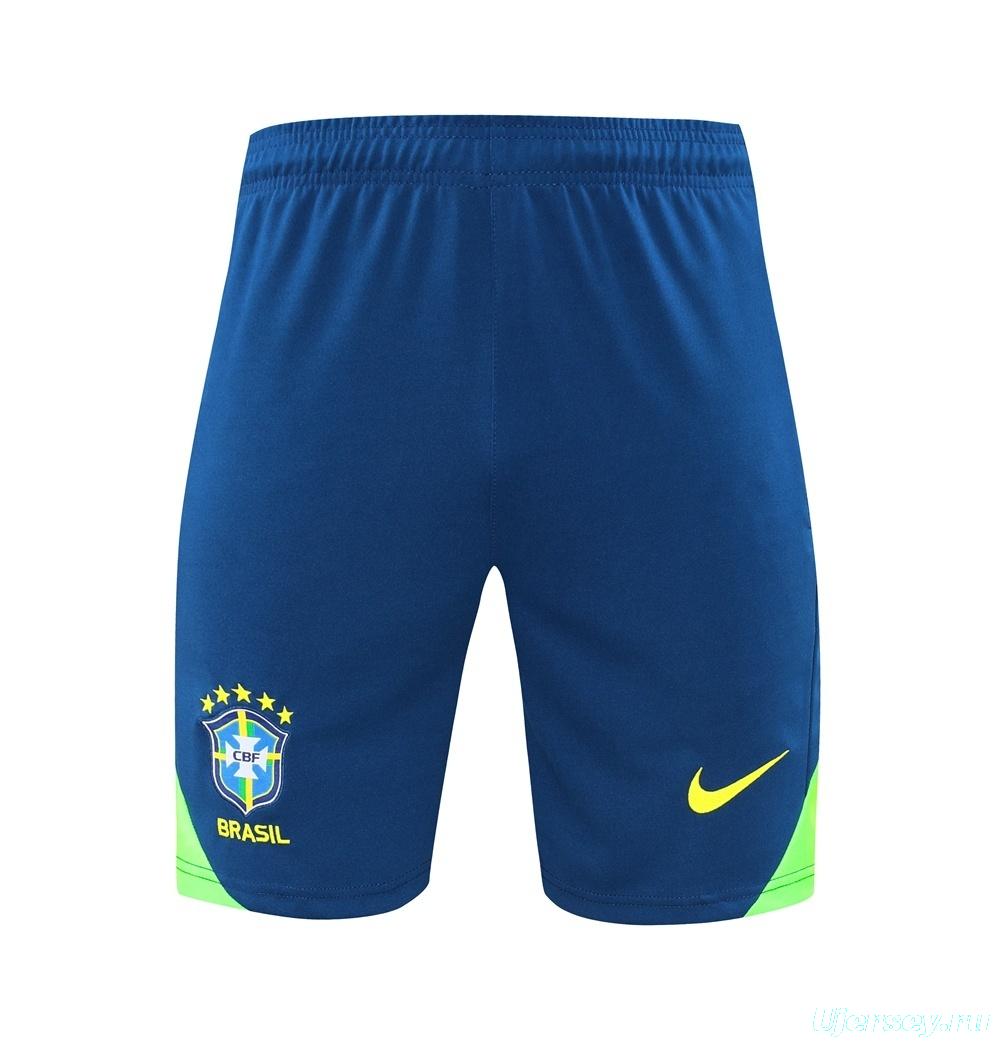 2025 Brazil Lake Green Short Sleeve+Soccer Shorts