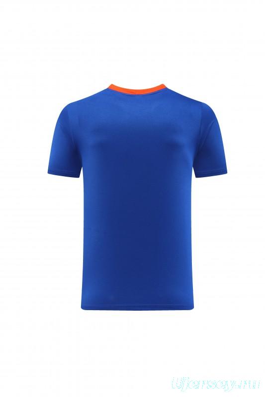 2025 Netherlands Blue Short Sleeve+Soccer Shorts