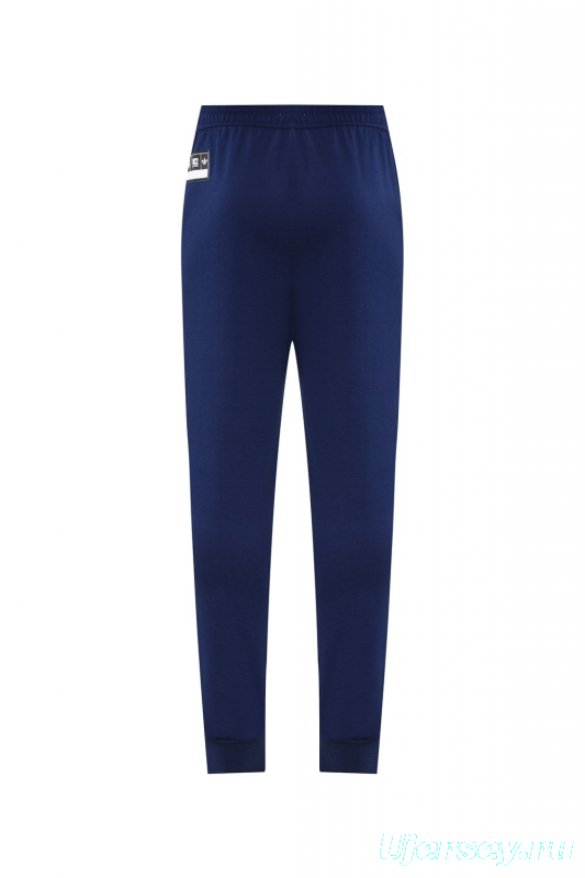 25/26 Real Madrid Royal Blue Half Zipper Jacket+Long Pants S-2XL