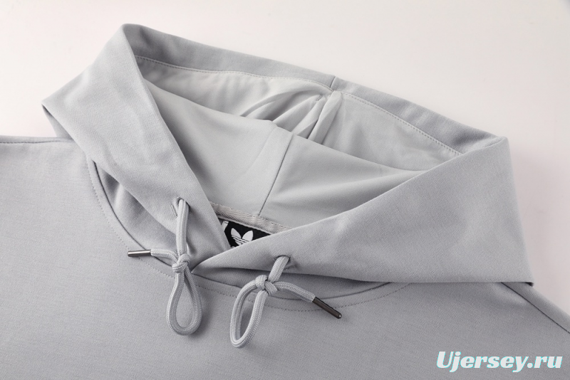 25/26 Manchester United Gray Half Zipper Jacket+Long Pants S-2XL