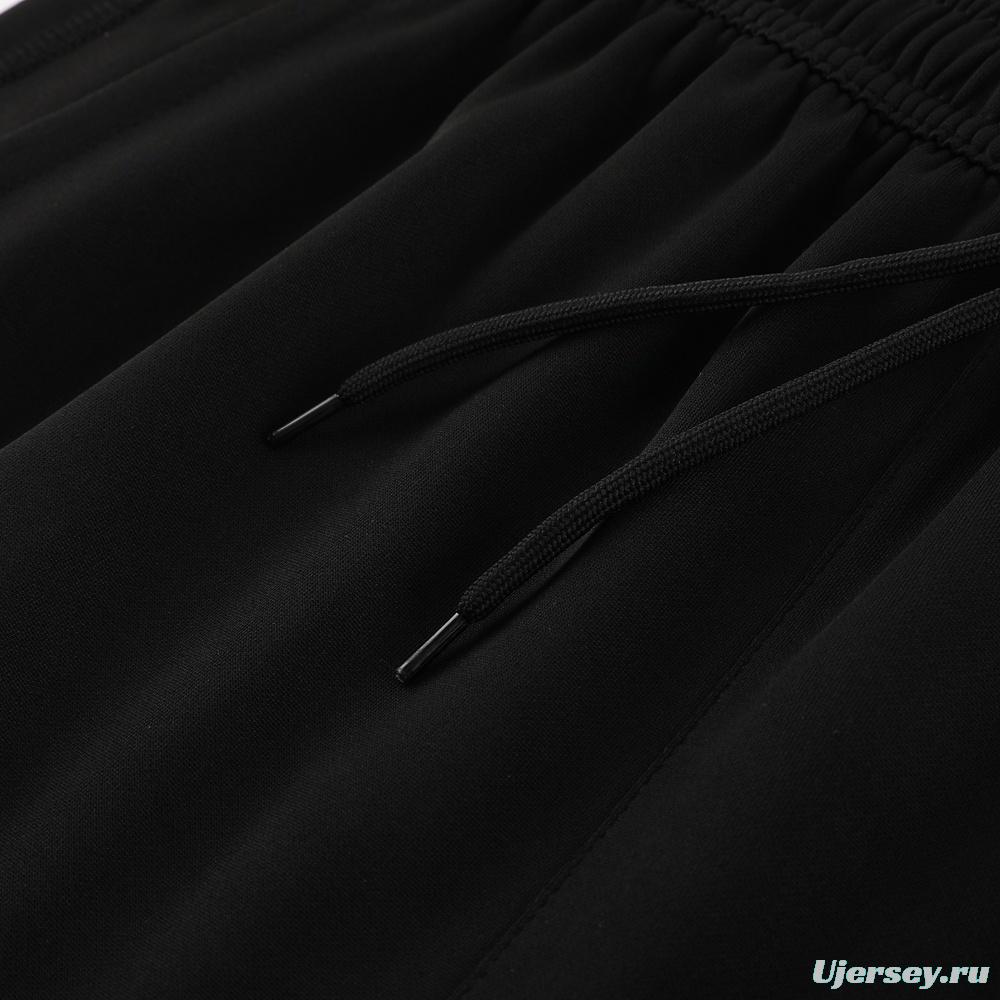 25/26 Manchester United Black Half Zipper Jacket+Long Pants