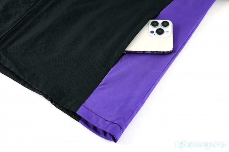 25/26 Barcelona Black S-3XL Half Zipper Jacket+Long Pants