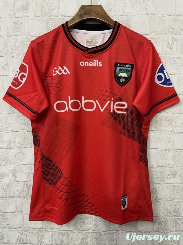 25/26 Sligo GAA Red with Black Geometric Pattern Jersey