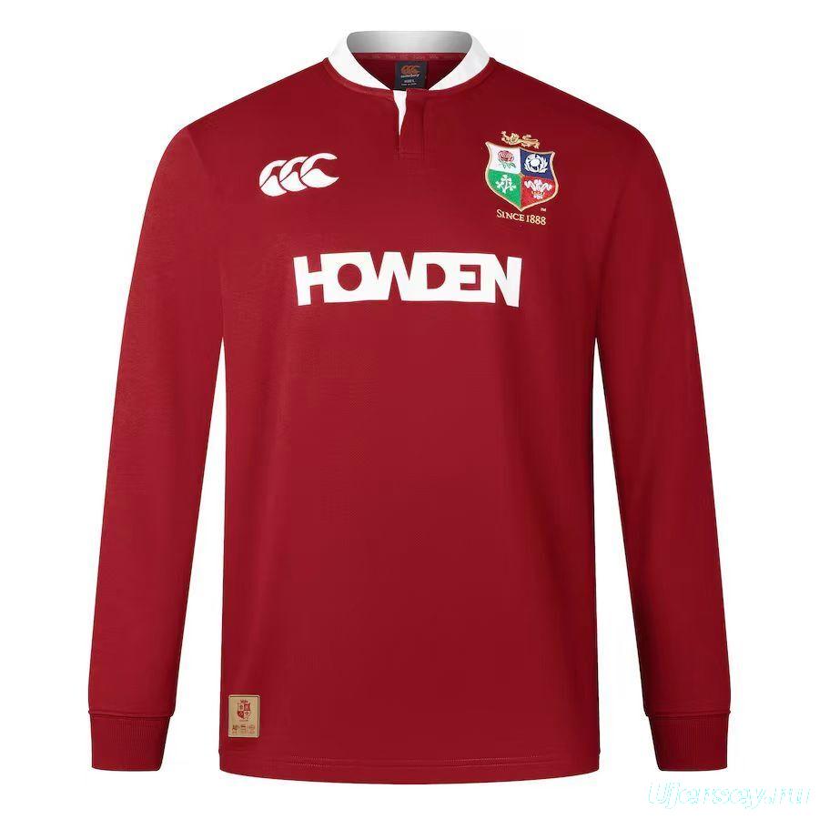 2025 British & Irish Lions Red Long Sleeve Jersey