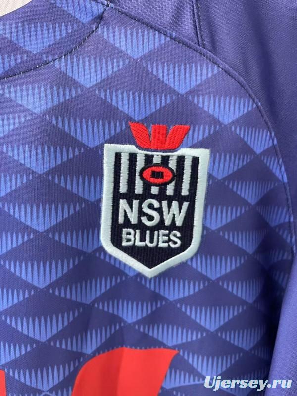 2026 NSW Blues Royal Blue to Sky Blue Gradient with Diamond Pattern Women's Jersey
