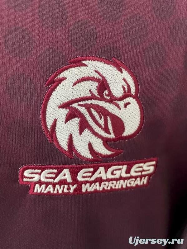25/26 Manly Warringah Sea Eagles Maroon with Indigenous Art Jersey