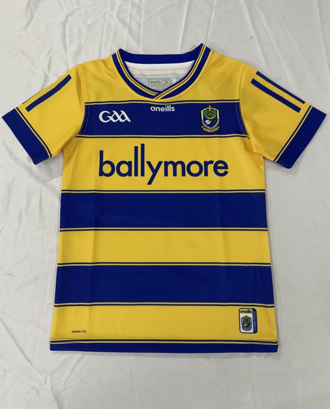 25/26 Kids Roscommon GAA Yellow with Blue Hoops Home Jersey