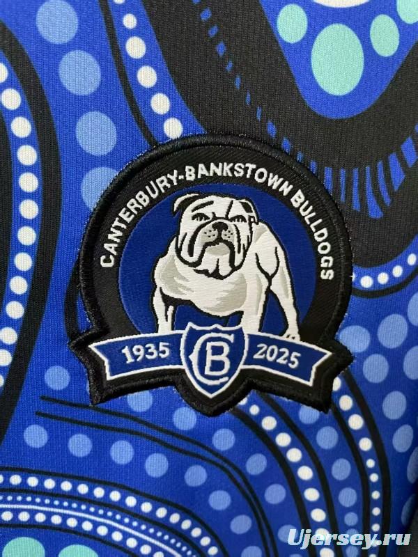 25/26 Canterbury-Bankstown Bulldogs Blue with Indigenous Art Jersey