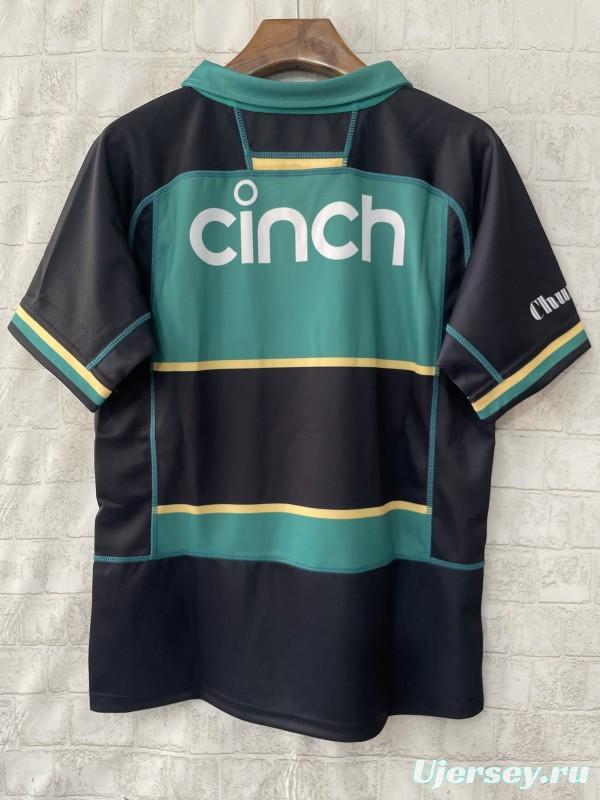 25/26 Northampton Saints Green with Black and Gold Hooped Jersey