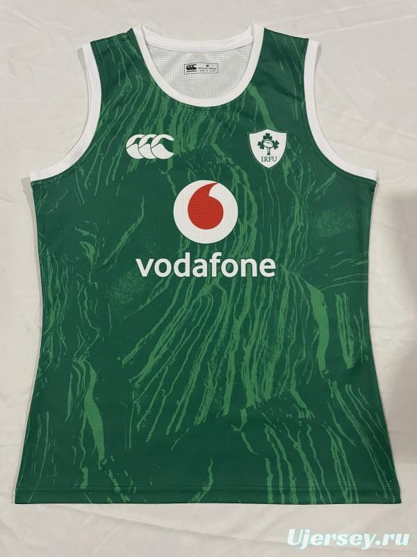 2026 Ireland Green with Abstract Brushstroke Pattern Sleeveless Jersey