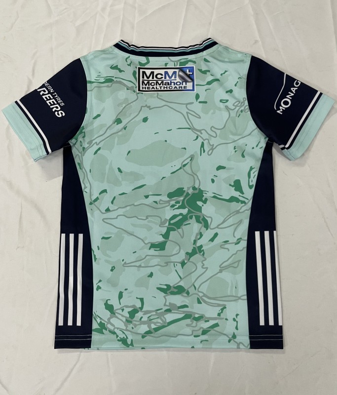 25/26 Kids Fermanagh GAA Mint Green with Camouflage Pattern Alternate Jersey
