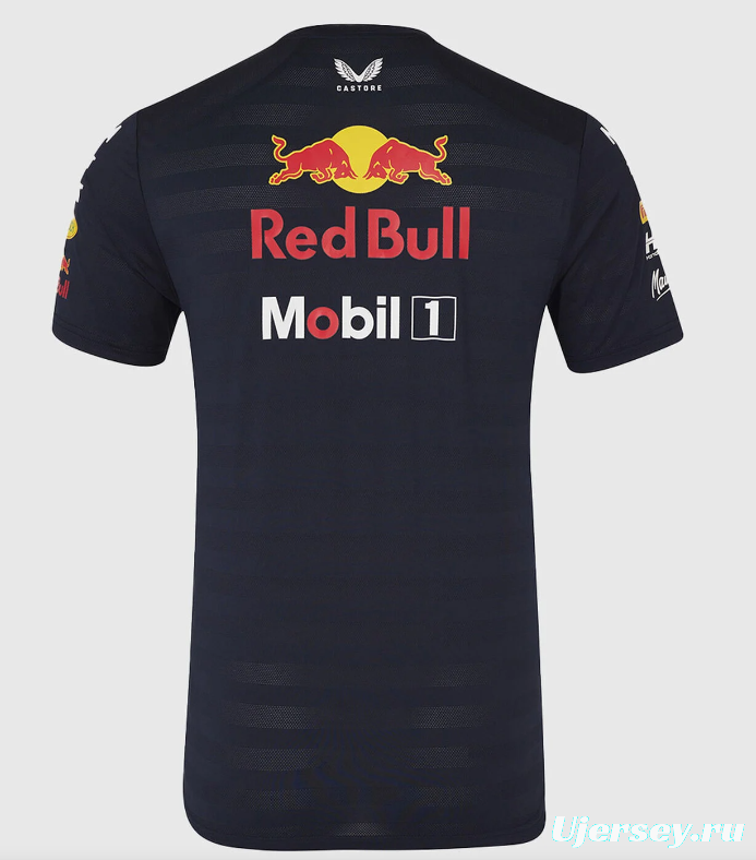 2026 F1 Oracle Red Bull Racing Navy with Red Stripes T-Shirt