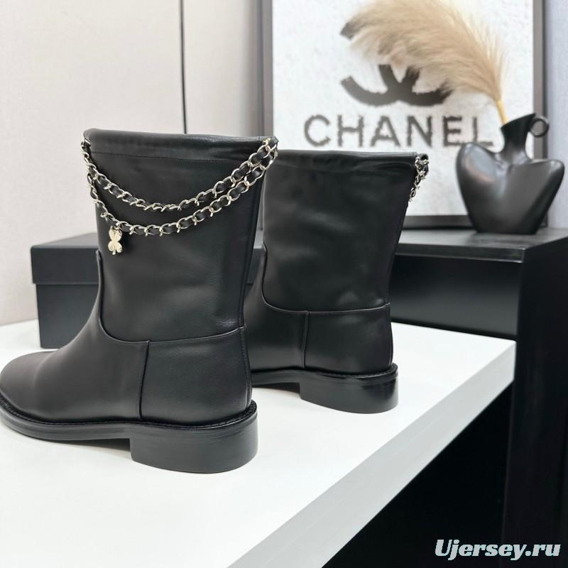Chanel 2025 SS Short Boots Essential Fall Winter Item - LY00420