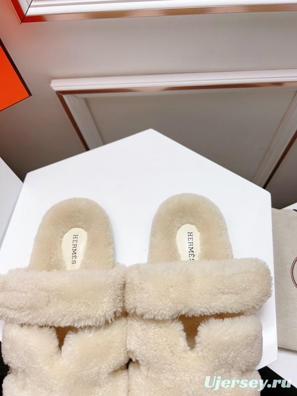 H Love Uncle Shoes Fur Slippers - LY00270