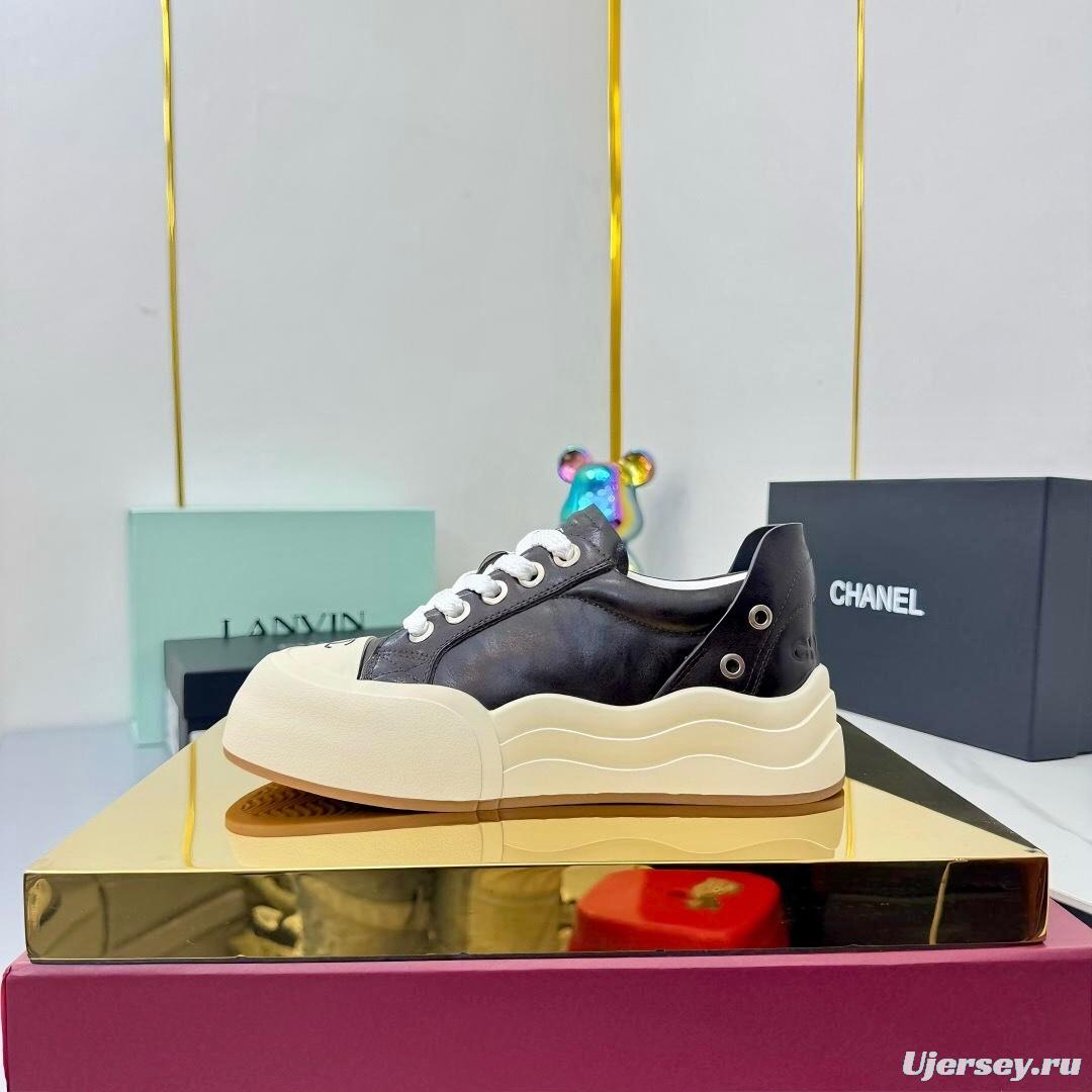 Chanel 2025 SS Panda Loafers Bread Shoes Original Calfskin - LY00320