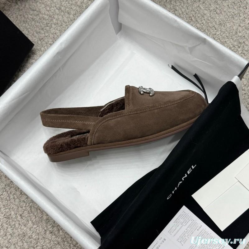 Chanel 2025/ss Teddy Fur Loafers - KFY00300