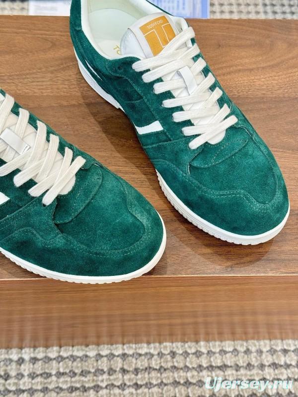 Tom Ford 2025 SS Casual Shoes with Classic Color Blocking and Imported Leather Insole - AS00350